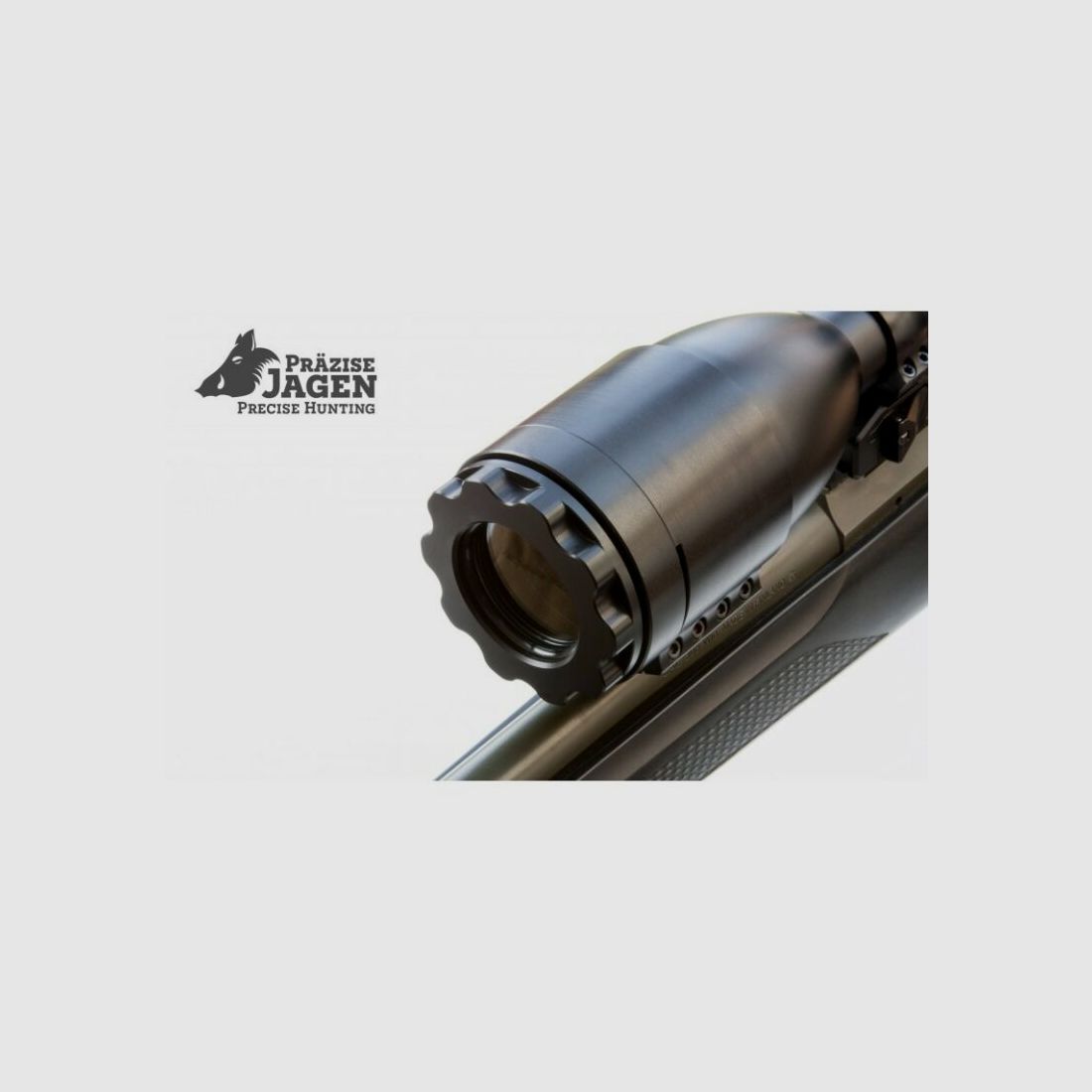 Capuchon de chasse précis avec manchon de serrage en verre grand à partir de 62mm