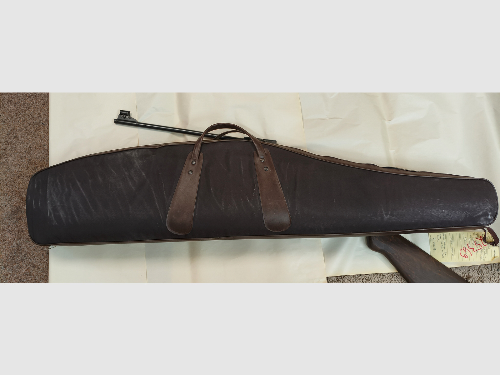 WESTIGINGER & ALTENBURGER AIR RIFLE WITH BAG + BULLET CATCHER + TARGETS