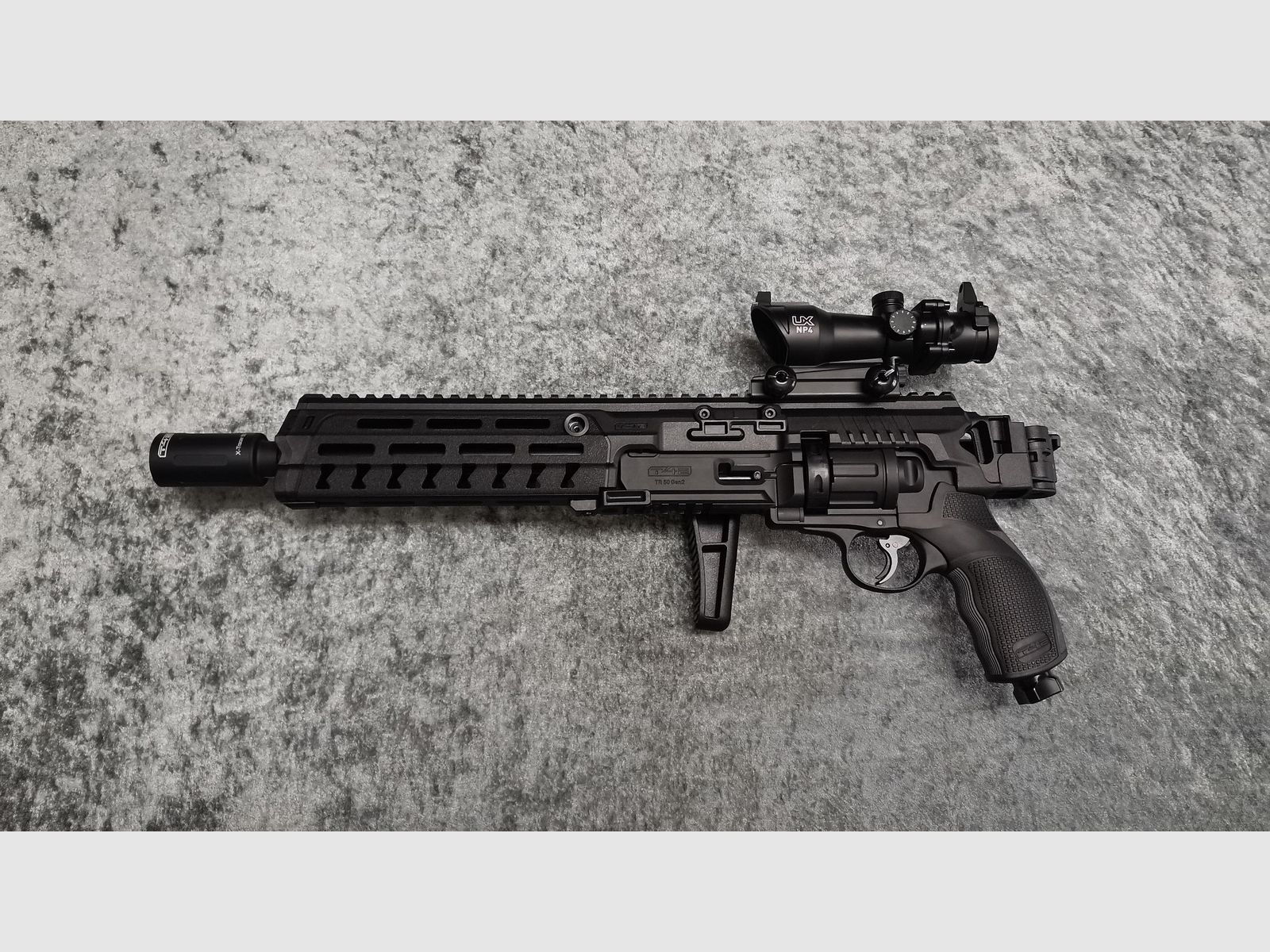 Tactical Kit für Umarex TR 50 Conversion Kit+TR 50+Red Dot+X-Tracer