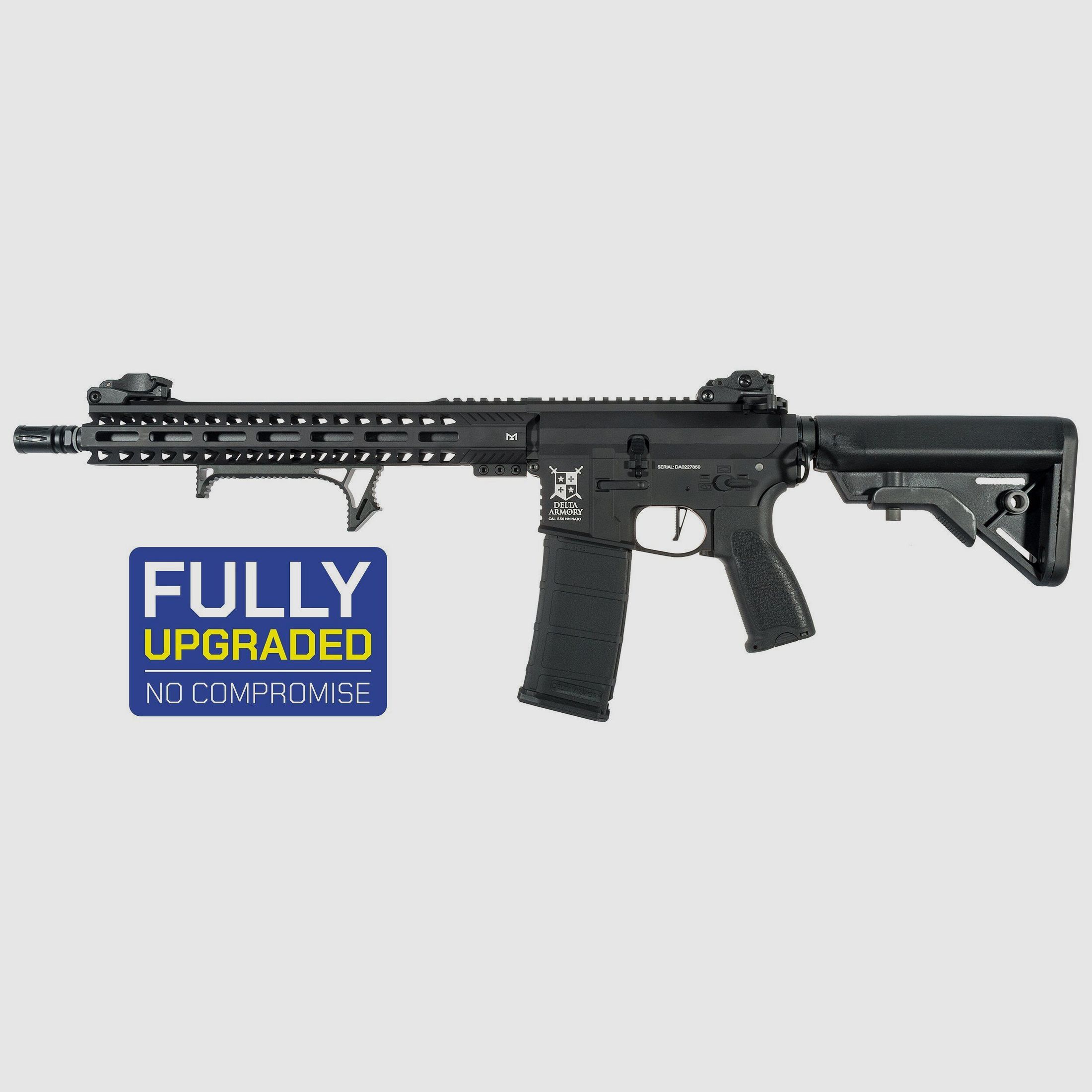 AR15 13inch M-LOK ALPHA Vollmetall ETU NC! - Serie Delta Armory Schwarz S-AEG Airsoft Gewehr Frei ab 18 Jahren