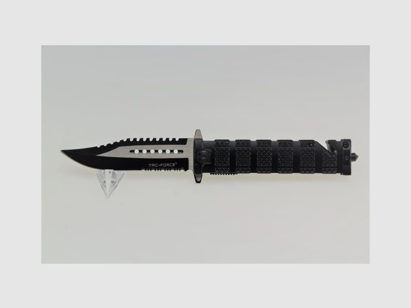 Tac Force couteau pliant noir de style baïonnette, image 1 sur 2