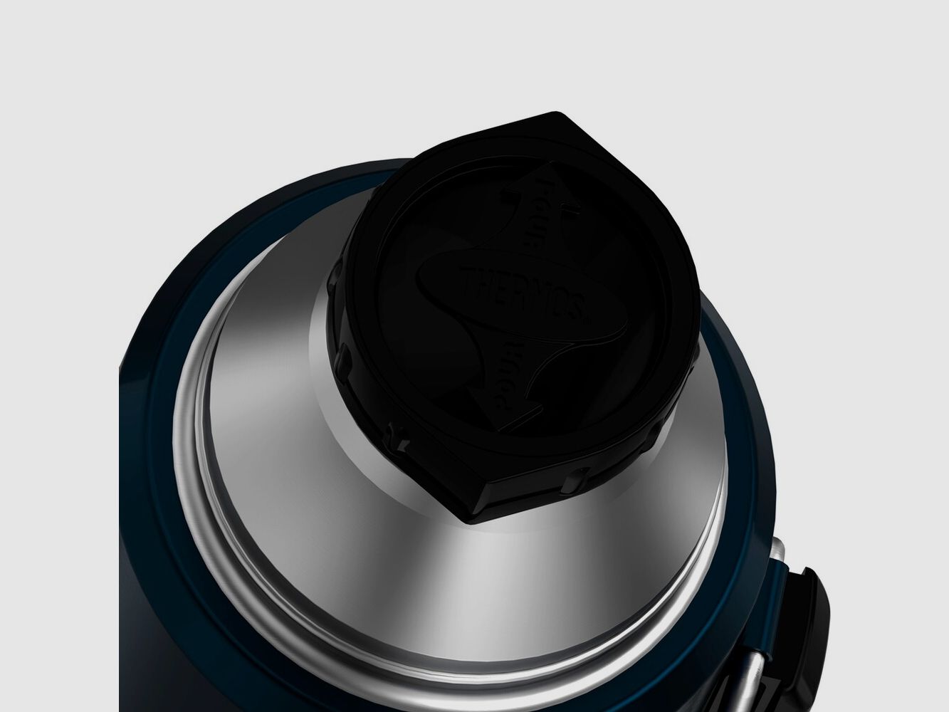 Termos próżniowy Butelka Thermos oliwkowa 1,20l (Szary lód), zdjęcie 6 z 7