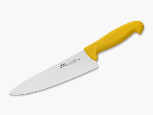 1 x Fleischer- Koch- Metzger- CHEFMESSER 415 20 GELB DUE CIGNI 20cm Klinge NITRO-B Chirurgenstahl