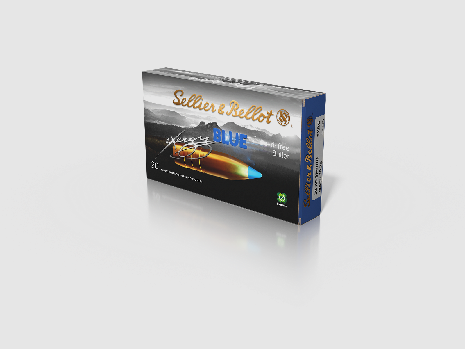 Sellier & Bellot Munizioni per fucile .30-06 Spring 10,7g Tipped eXergy eXergy Blue, immagine 1 di 2