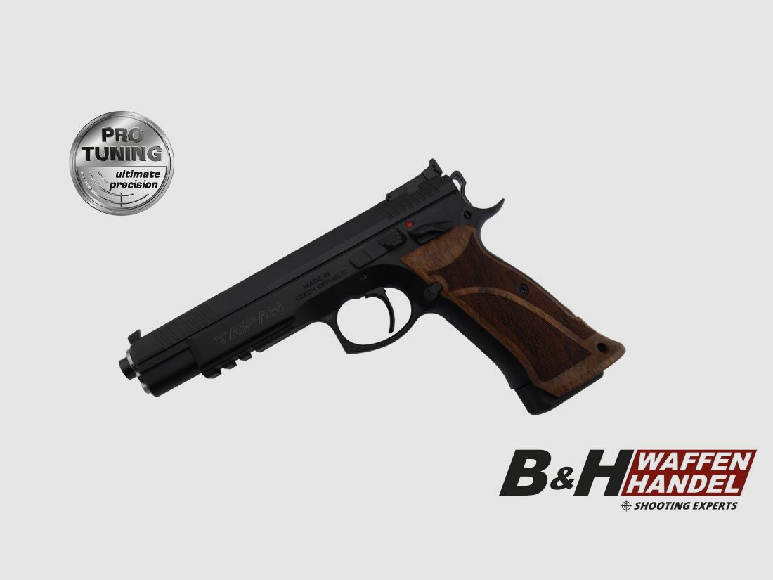  Pro Tuning  CZ 75 Taipan Sport 6 Zoll Sportpistole mit Nussbaum Griff