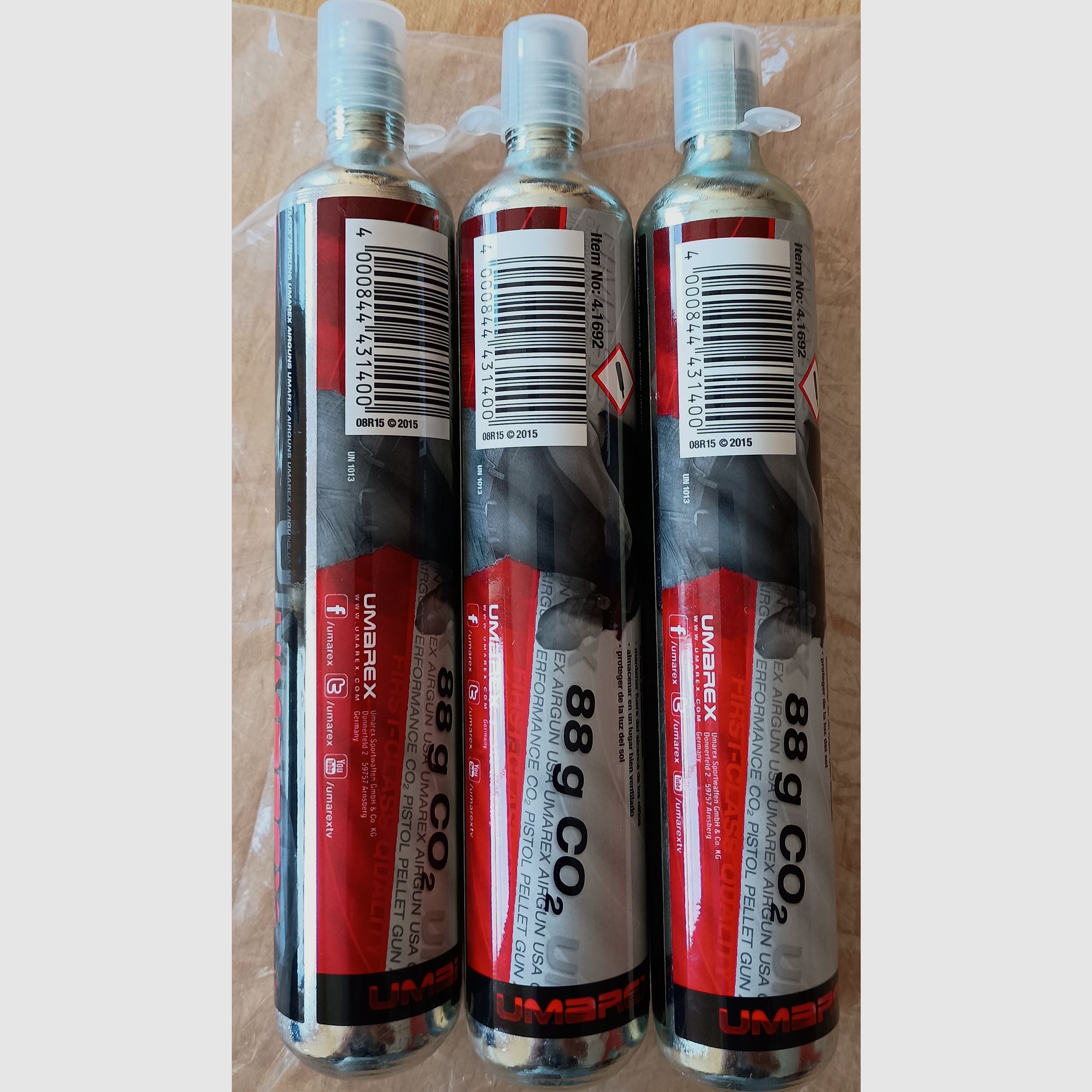 Umarex 88 Gramm Co2 Kapsel für Co2 Waffen  