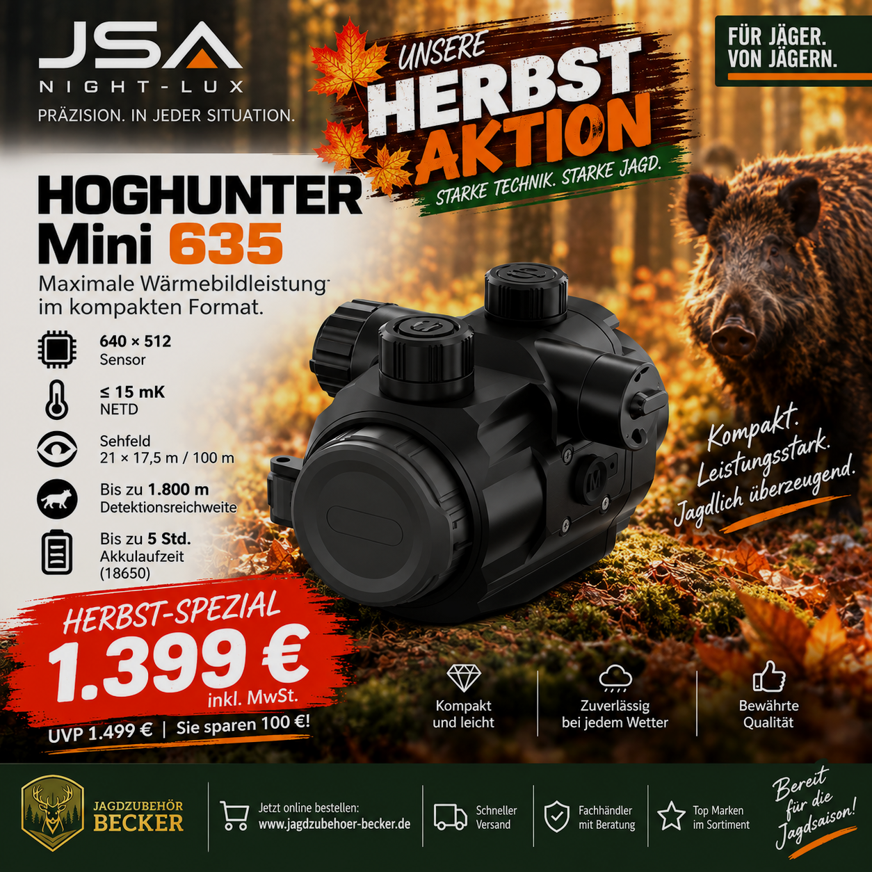 JSA Night-Lux HOGHUNTER Mini 635 – Offre d'automne, image 1 sur 3