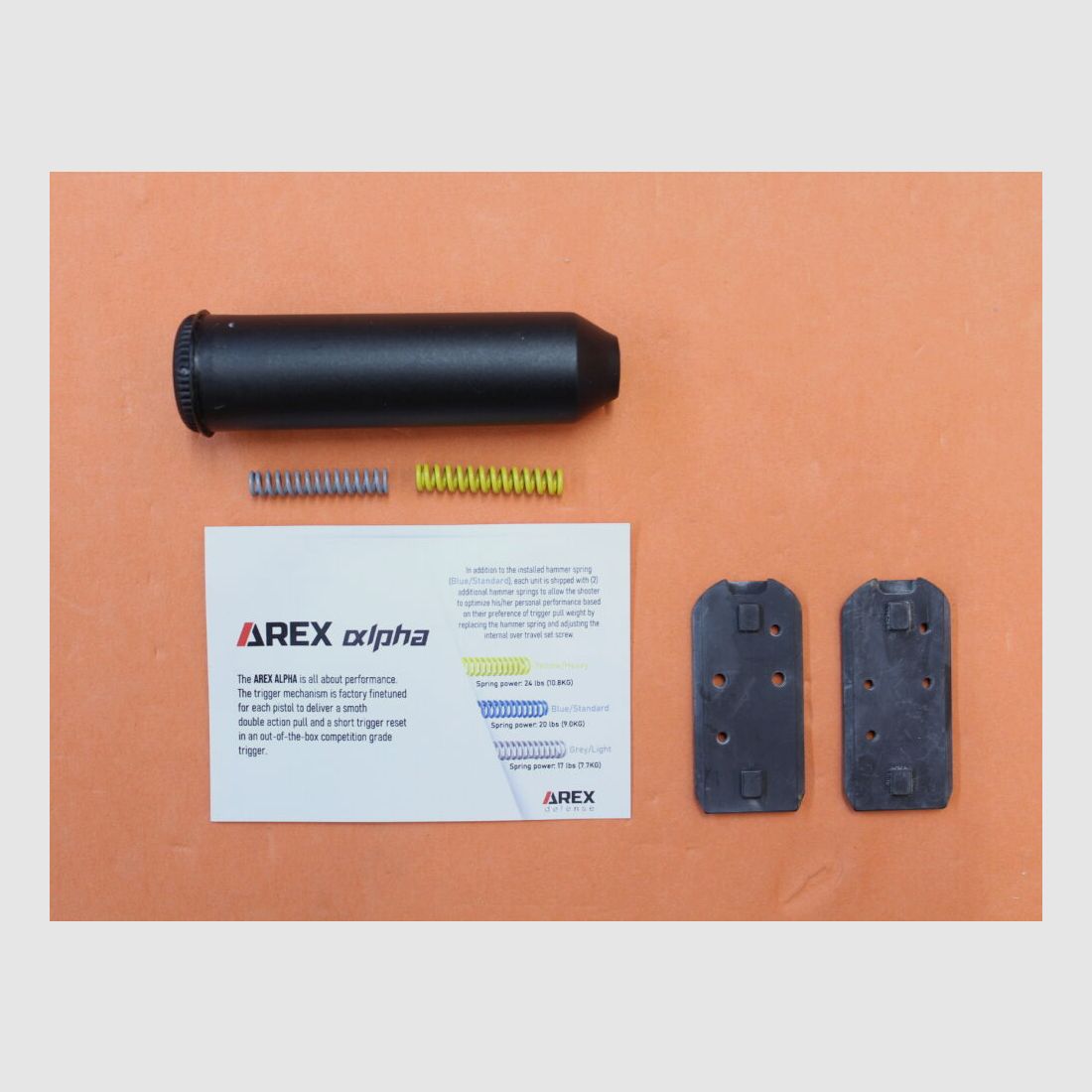 AREX Ha.Pistol 9mmLuger AREX ALPHA RACE WFORCE1 OR/ Optics Ready 5" Barrel/ Stainless/ 2 Spare Magazines