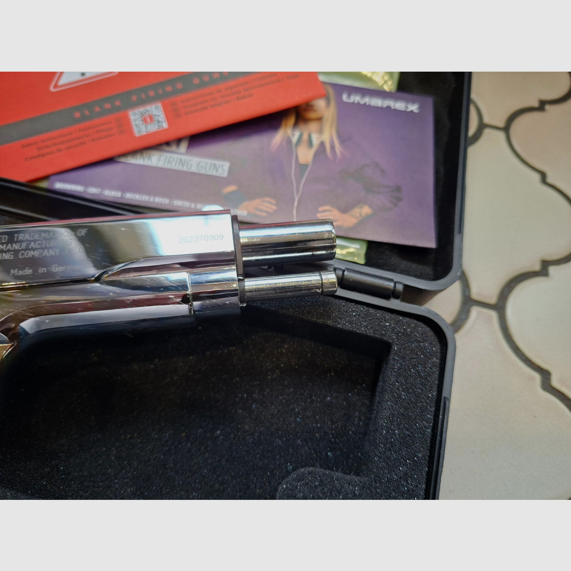 Colt 1911 Chrom, nuevo, sin disparar, guía de resorte larga, pieza de colección.