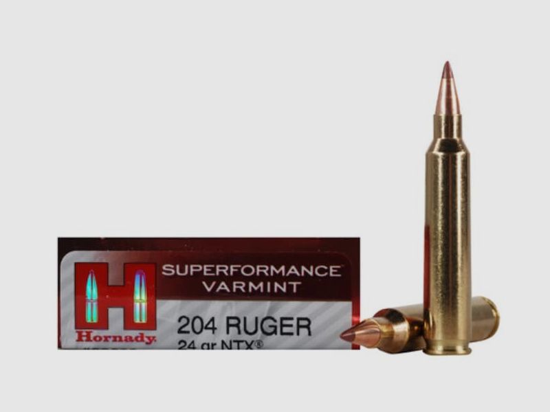 Hornady Superformance Varmint .204 Ruger 24GR NTX 20 Patronen