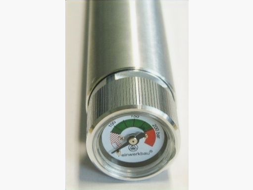 Compressed air tank for Feinwerkbau air rifle Junior / silver