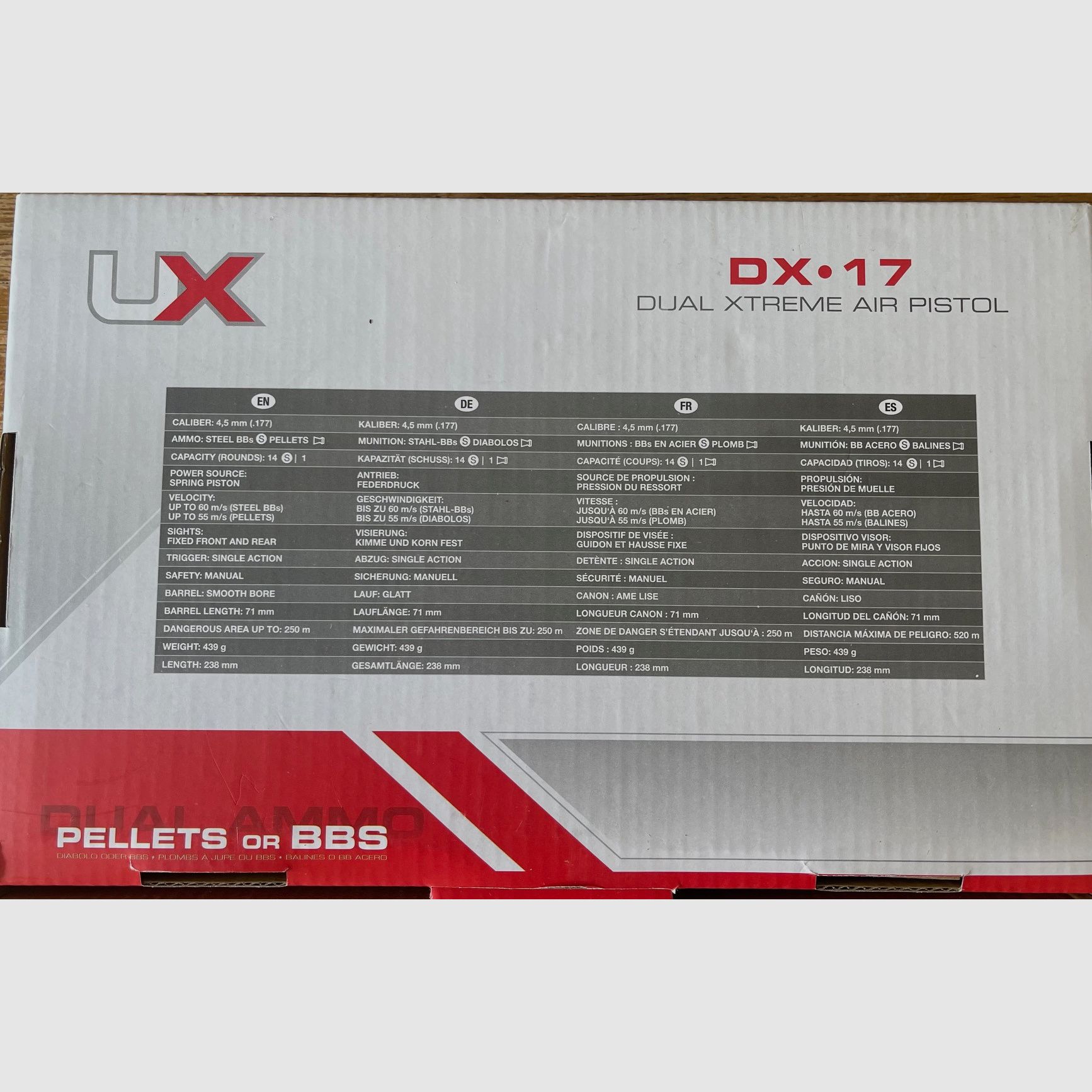 Umarex UX DX 17 Dual Xtreme Air Pistol