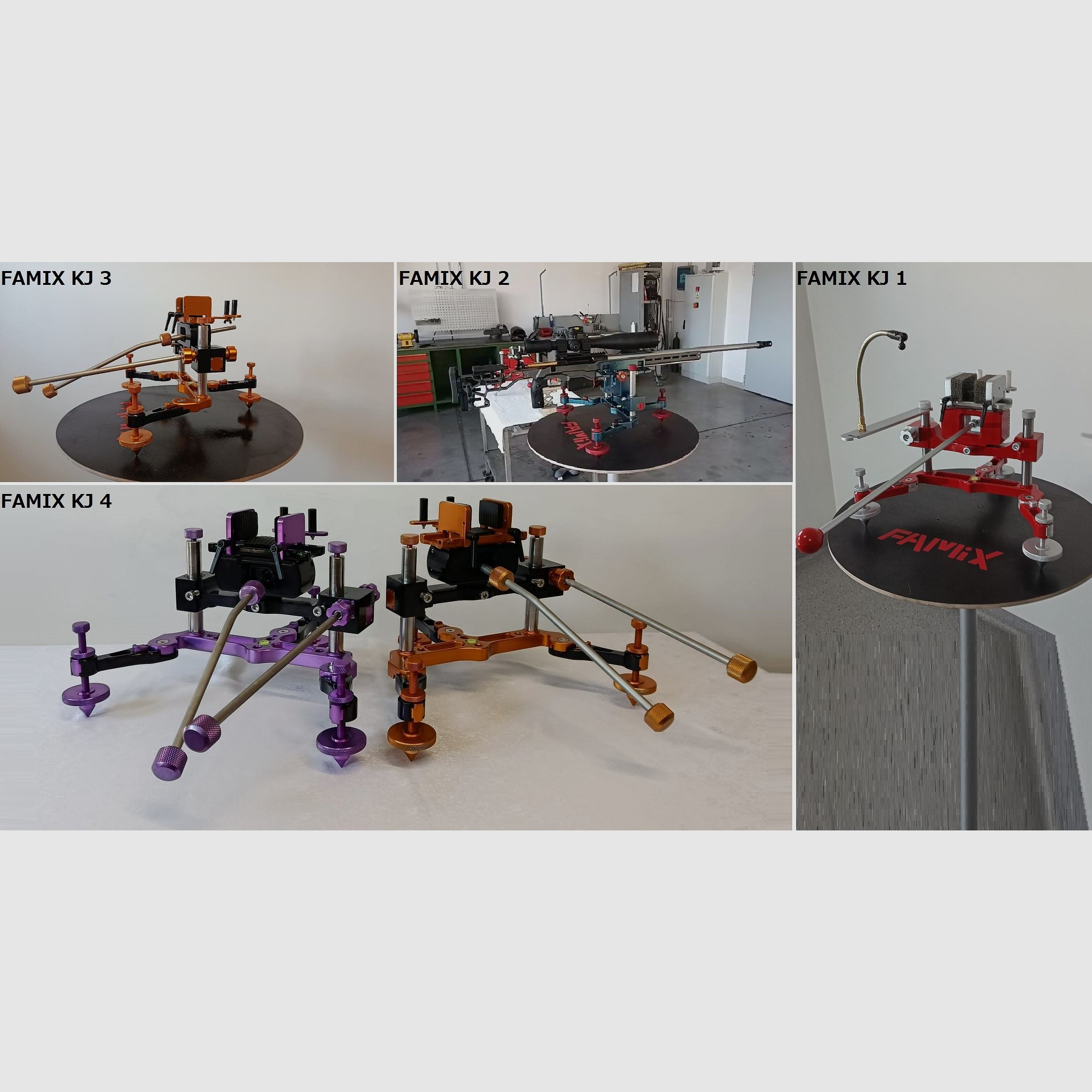REST TRIPOD die neuesten Modelle FAMIX KJ 3 / FAMIX KJ 4 STAND FÜR GEWEHRE STATIV