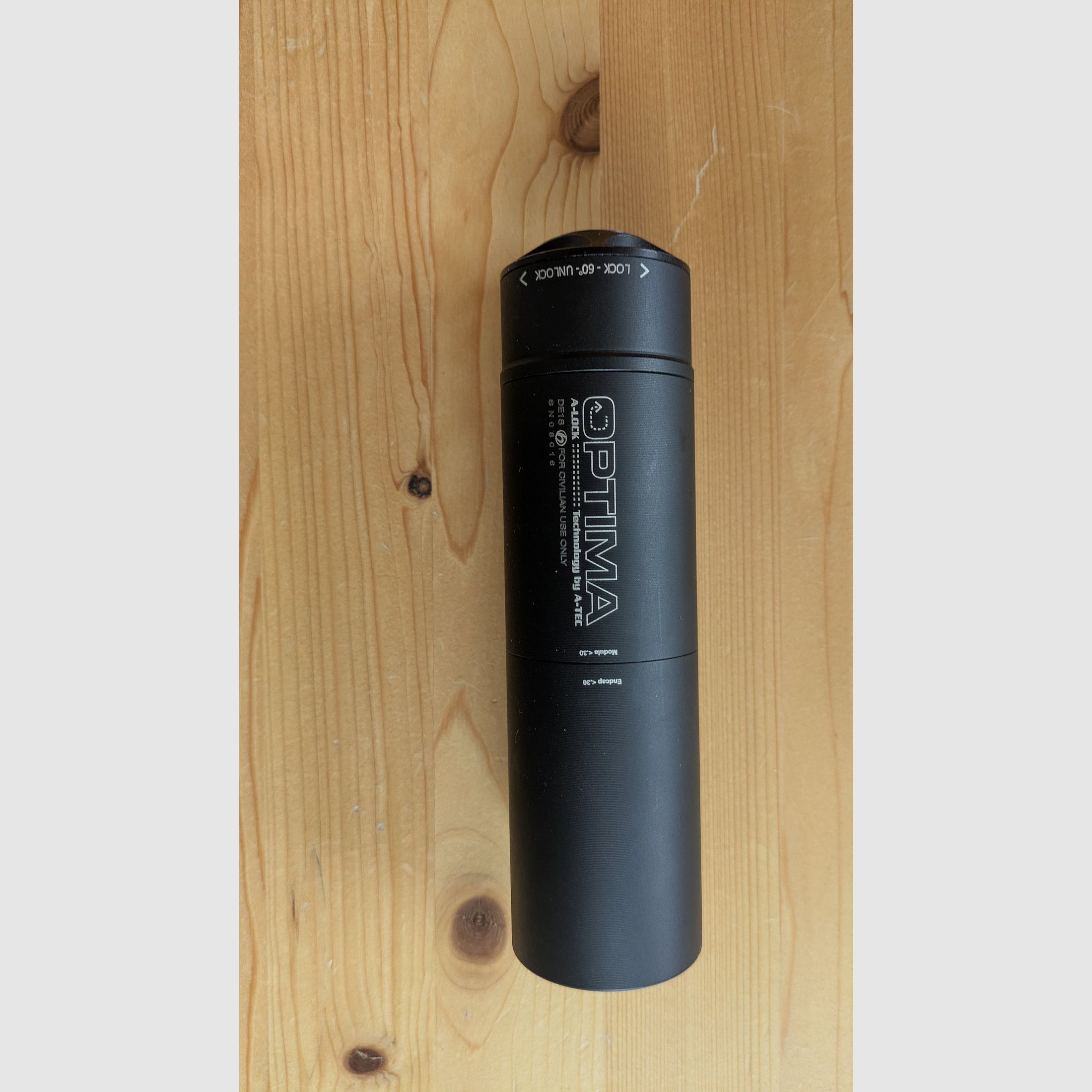 A-Tec Optima 45 Front Silencer – Caliber .30 – M15x1 – Very good condition