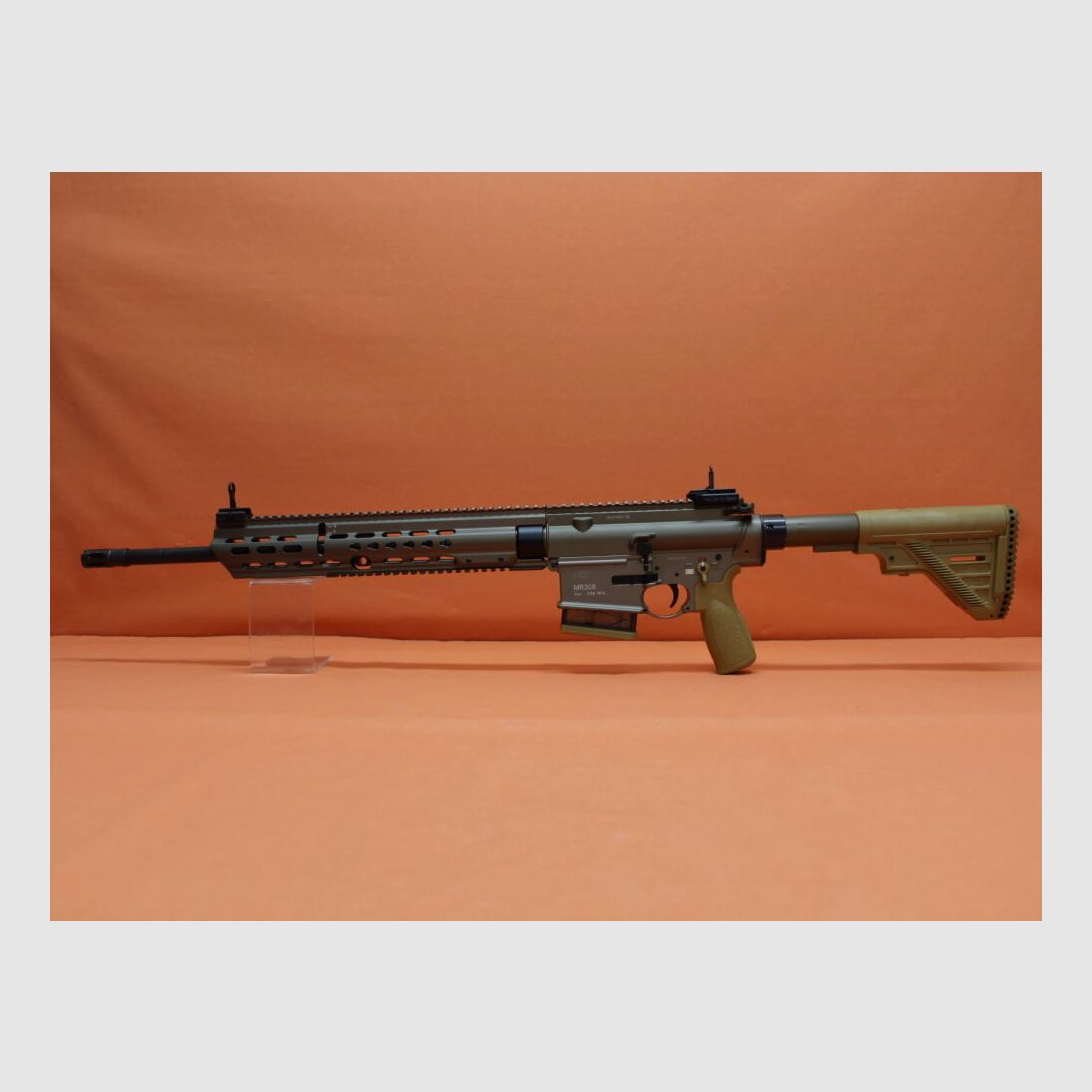 Heckler&Koch Ha. Fucile .308Win Heckler&Koch/H&K MR308 A3 20" canna RAL8000 HKey, sistema a pistone a gas HK417/G28