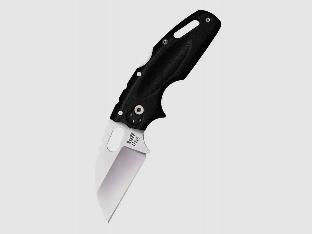 Cold Steel Tuff Lite Taschenmesser, Glatte Schneide, Schwarz