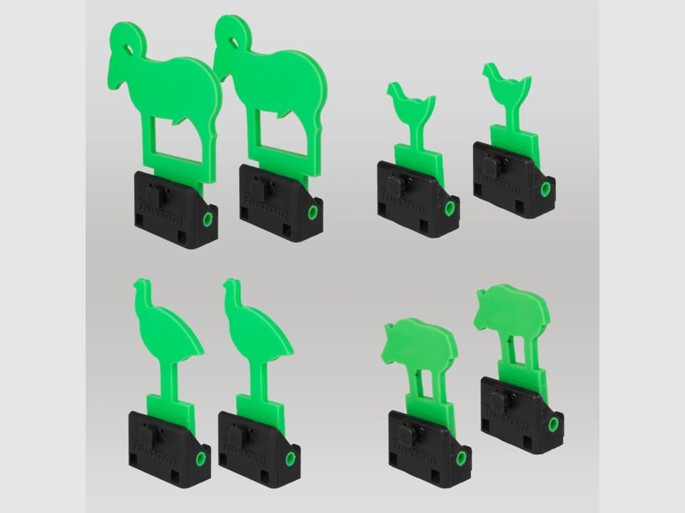 THROOM - Zielscheiben Set KNOCKDOWN™ Series Silhouettes Kit