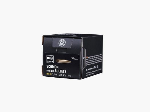RWS 5.6 / .224 Scorion 4.5 g 69 gr