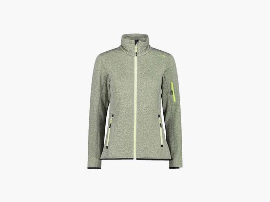 CMP Damen Knit-Tech-Fleece mit Inner Layer aus Mesh Citric-Bianco