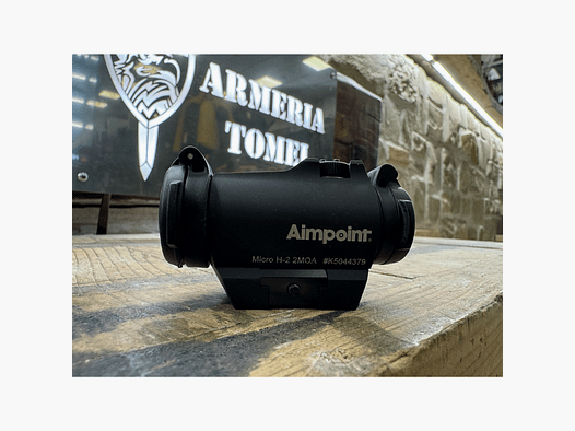 USED – RED DOT – AIMPOINT – MICRO H-2 MOA-2 ACET WITH MOUNT FOR PICATINNY RAIL
