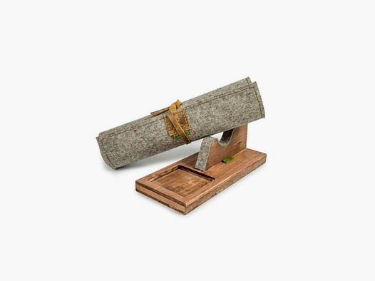 WALDKAUZ Kit de Nettoyage d'Armes - Tapis en Feutre & Support pour Fusil
