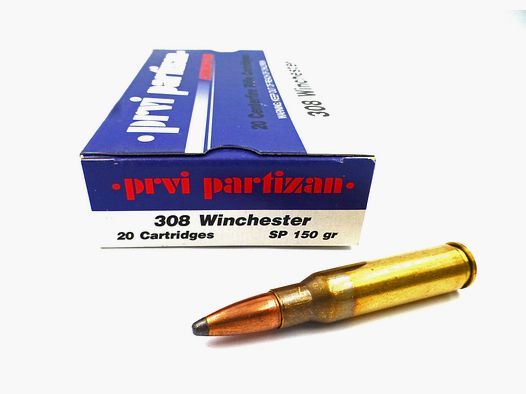 Patronen PARTIZAN Kal. 308Win 150gr SP