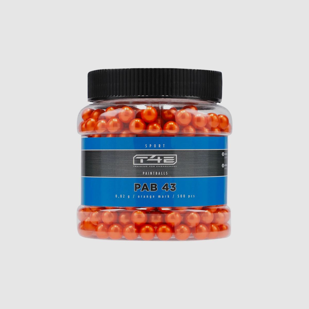 T4E Farbkugeln PAB 43 Sport Kaliber .43 - 500 Stück orange