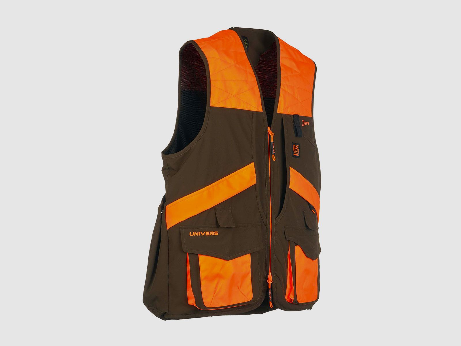 GILET – UNIVERS – FASANJAGD Grün/Orange, Bild 4 von 4