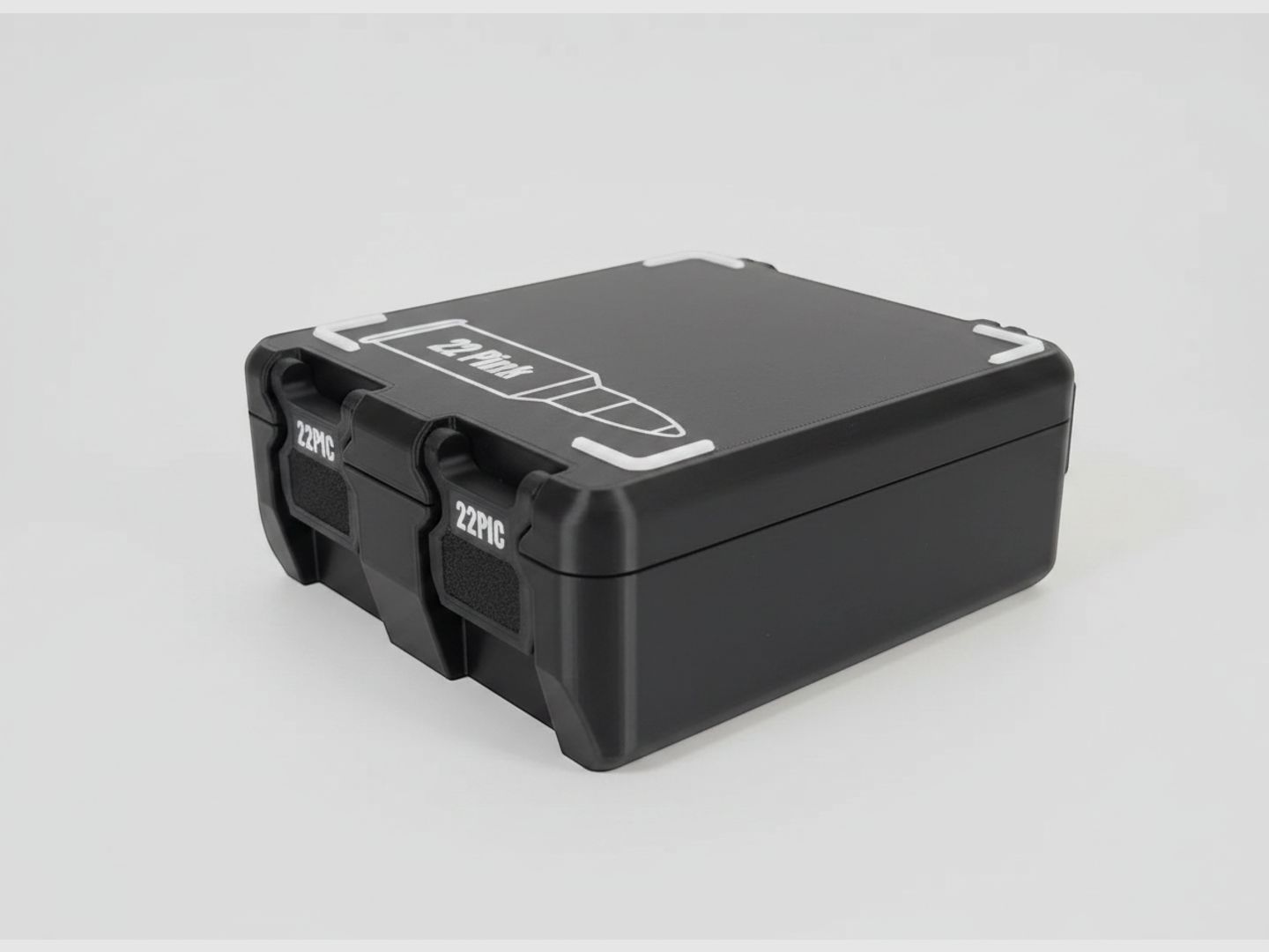Filamelt Munitionsbox / 22 Picra / 'Klapp- / Rastdeckel' / Patronenbox, Ammo Box