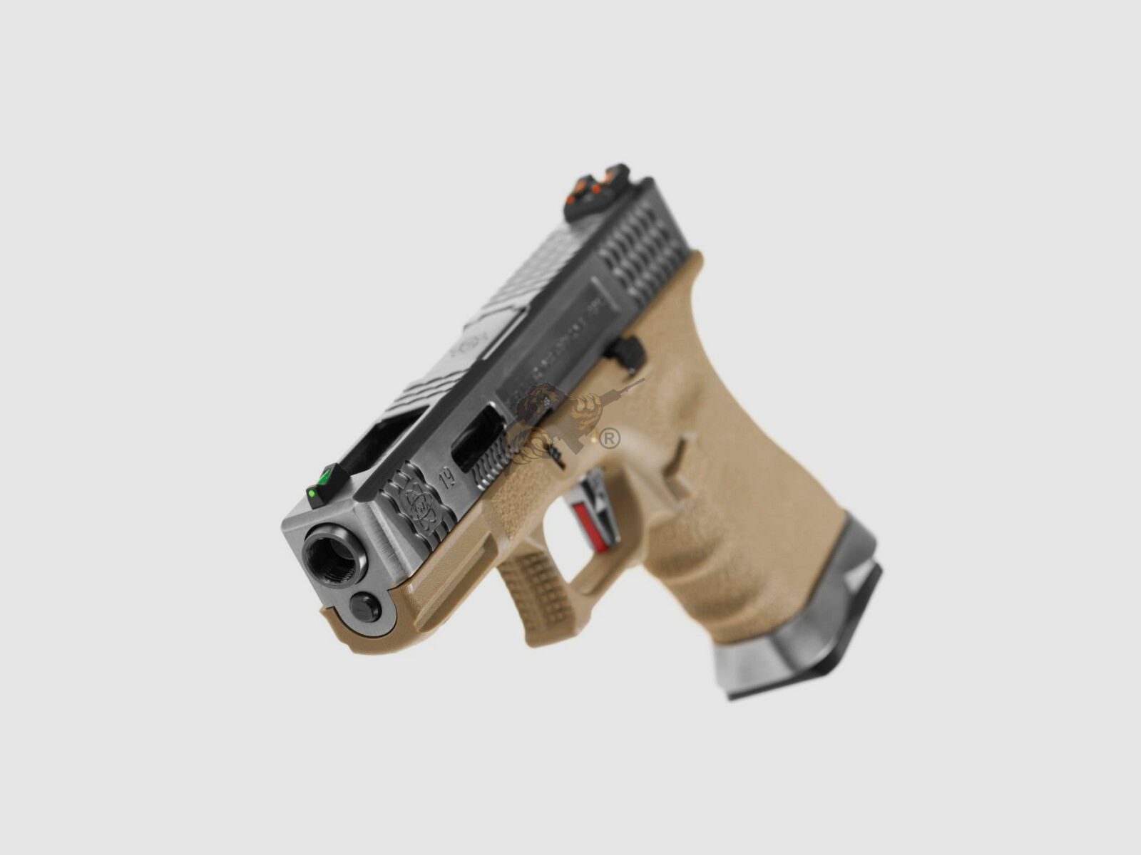 WE Custom 19 Metall Version Dual Tone Desert GBB -F-