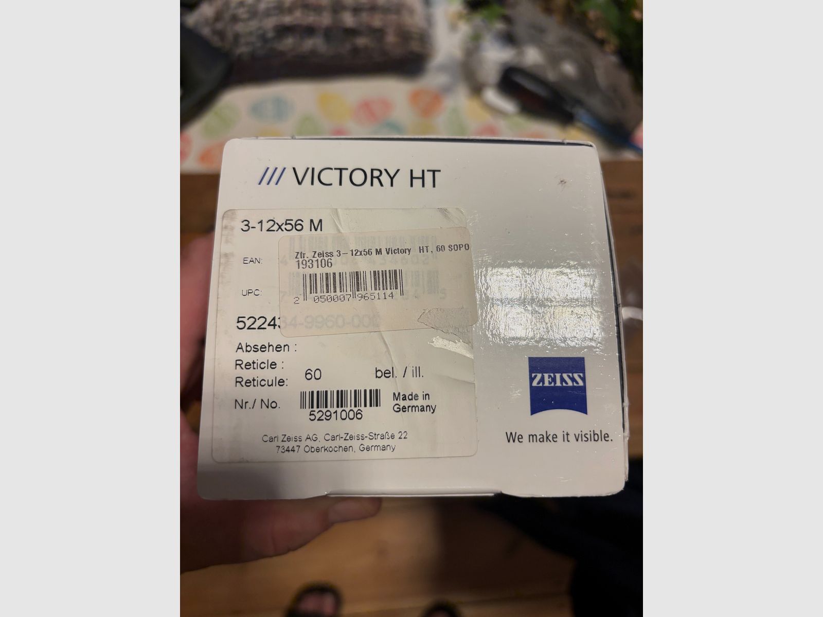 ZEISS Zielfernrohr Victory HT 3–12x56 mit Schiene