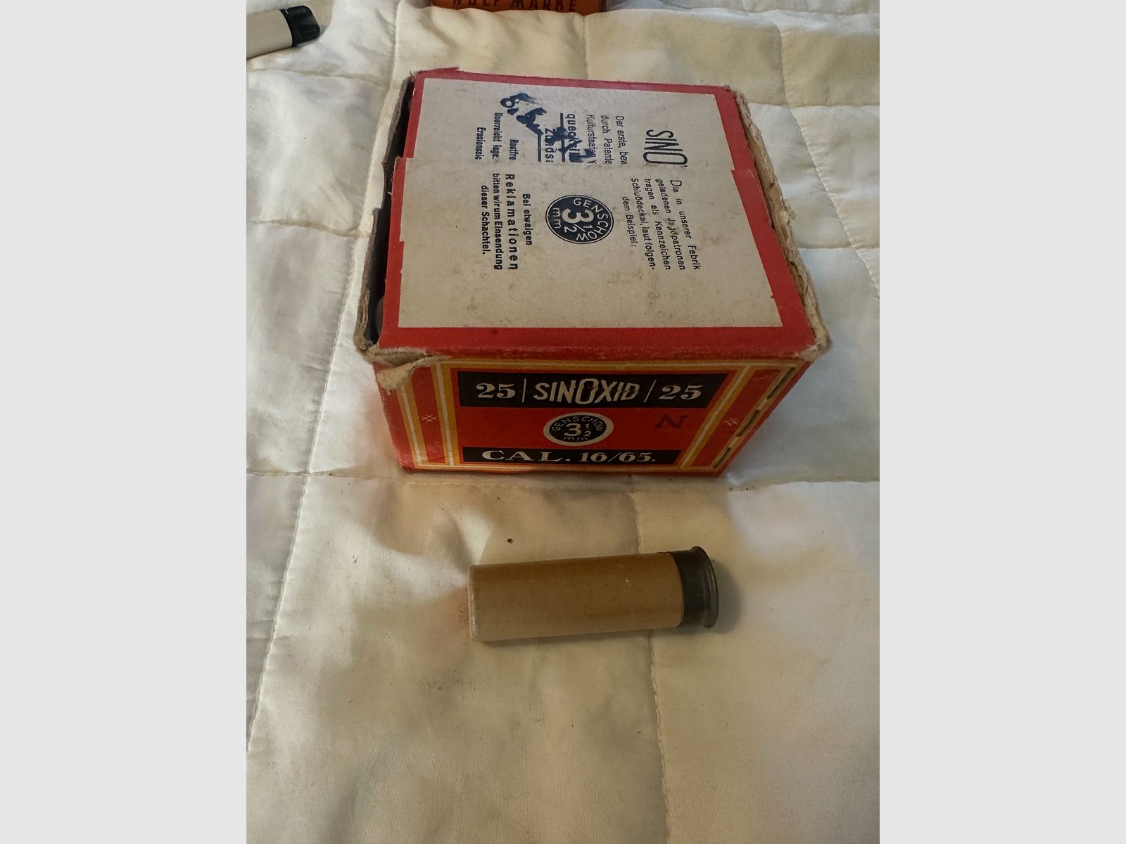 Alte Schrotpatronen Kal. 12 und 16