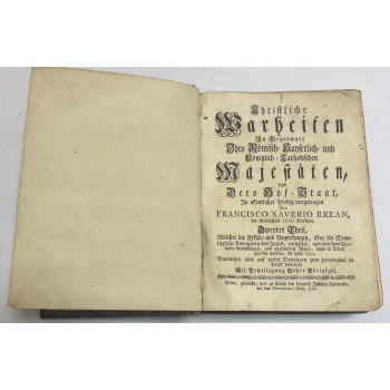 FRANCISCO XAVERIO BREAN STARODRUK 1761r, Bild 2 von 11