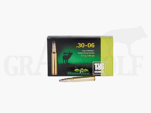 .30-06 Springfield 181 gr / 11,7 g Brenneke TUG Patronen 20 Stück