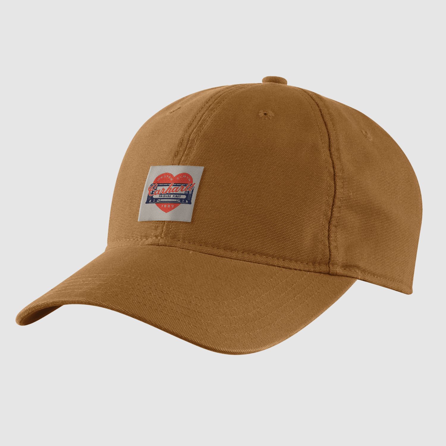 Carhartt Heart Patch Canvas Cap Kobiety Carhartt Brązowy