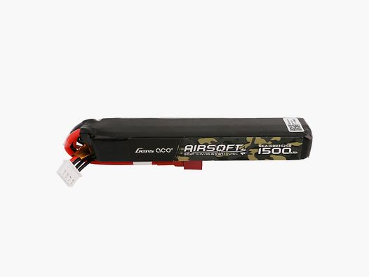GensAce 25C 1500mAh 3S1P 11.1V, Sticktype mit T-Stecker