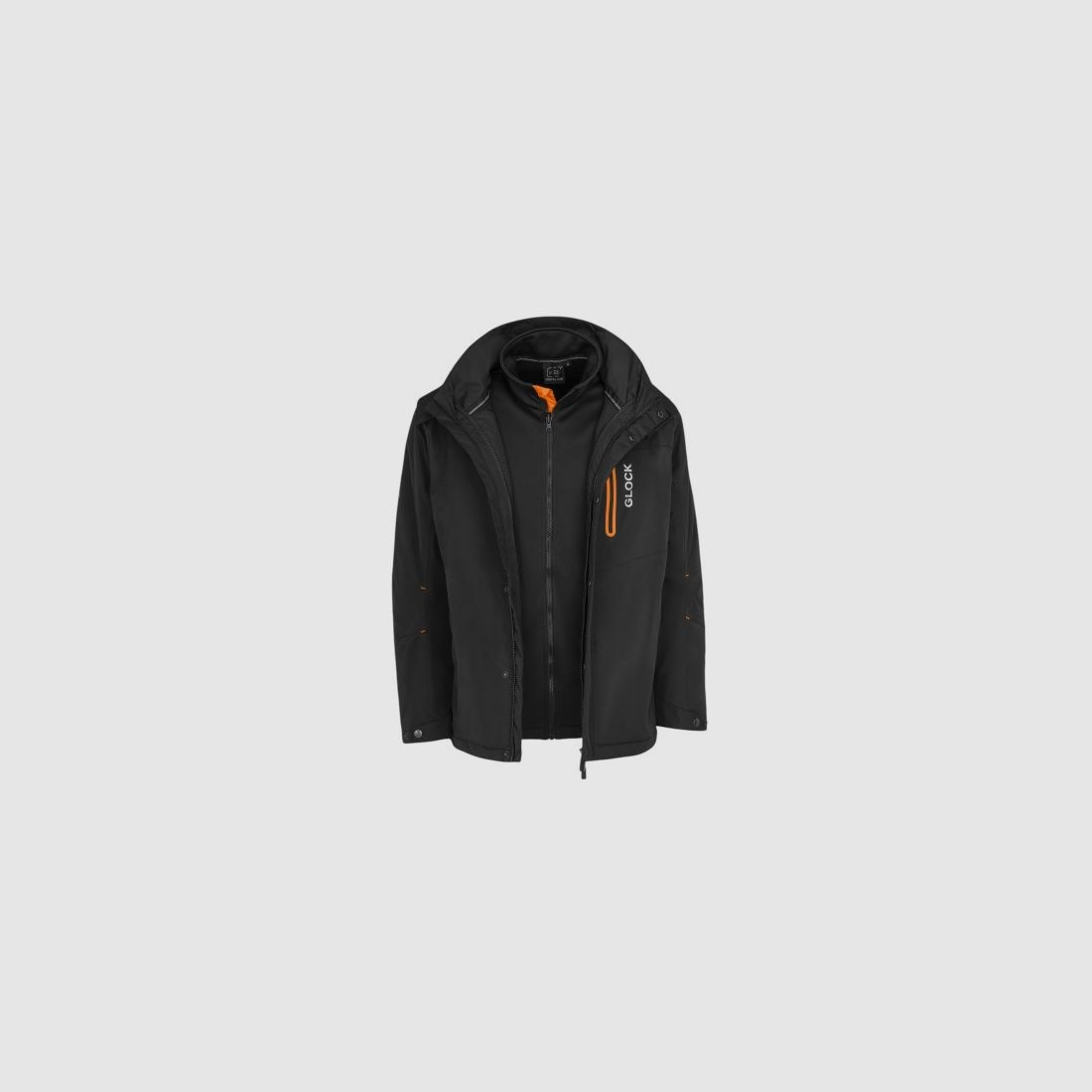 GLOCK 2-in-1-mantel en jas PERFECTION BLACK maat XL, afbeelding 1 van 4