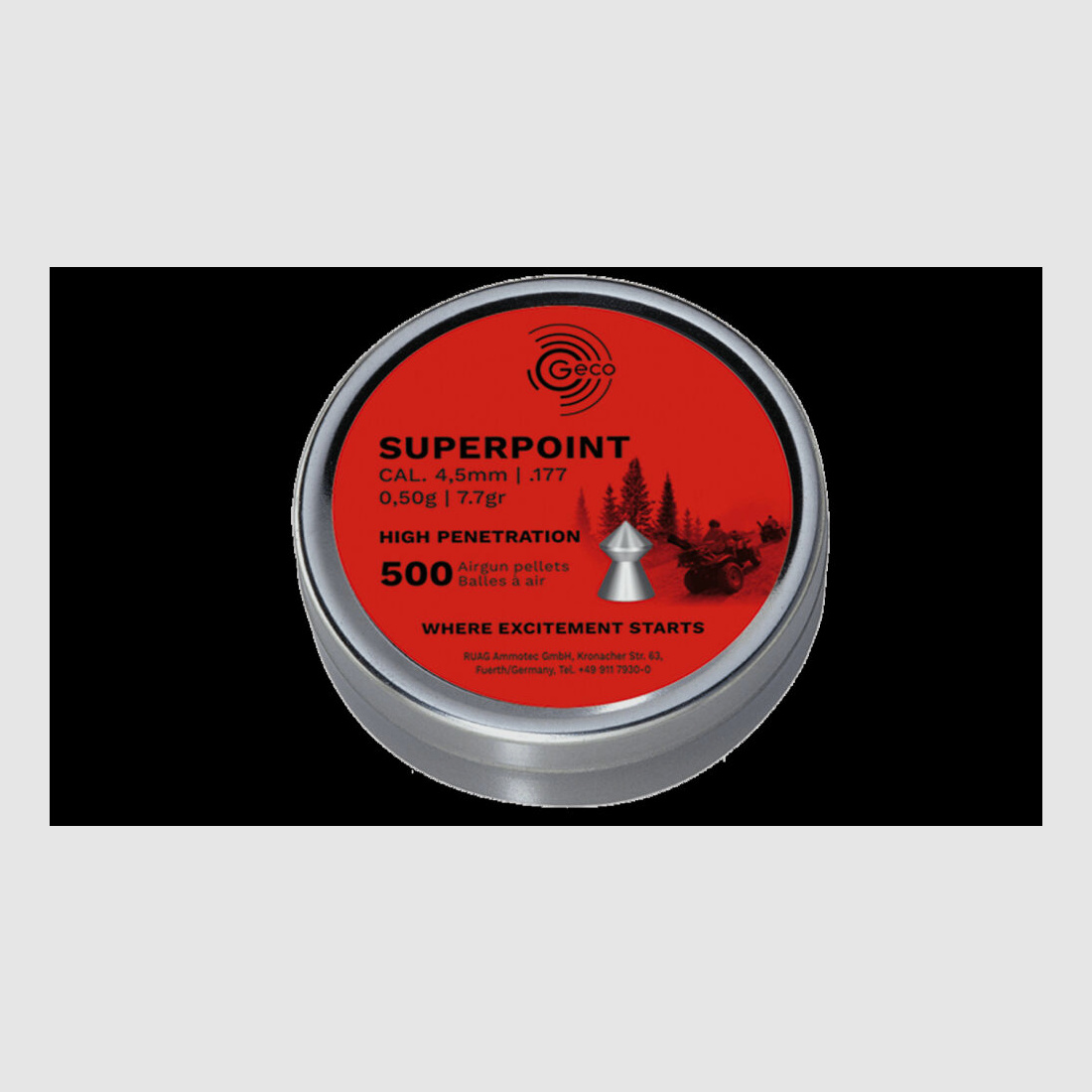Geco Diabolo S-Point á500 4,5MM .177