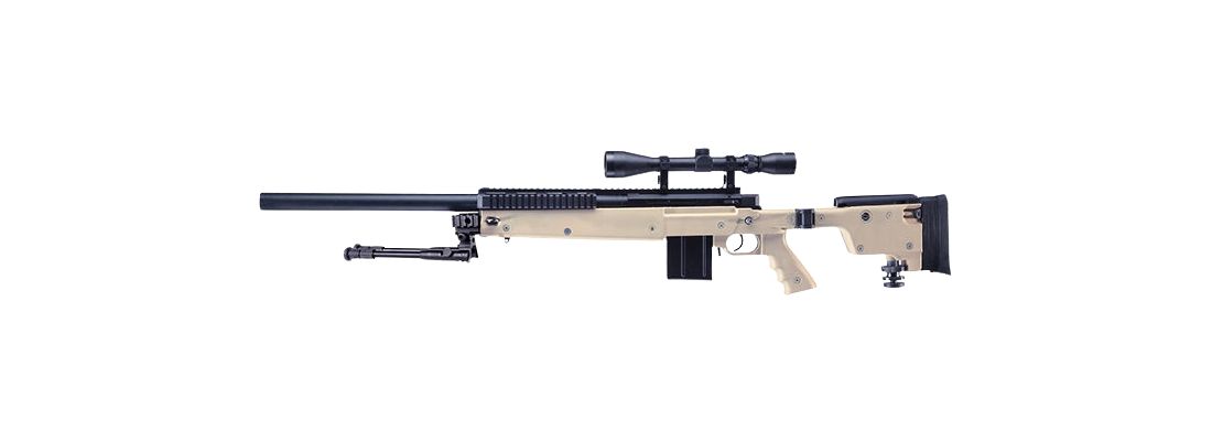GSG 4406 Sniper - Airsoft Federdruck (weiß)