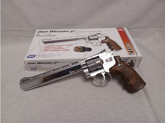Dan Wesson 8" chrom / 4,5 mm BB / CO2 / Revolver / OVP (117)