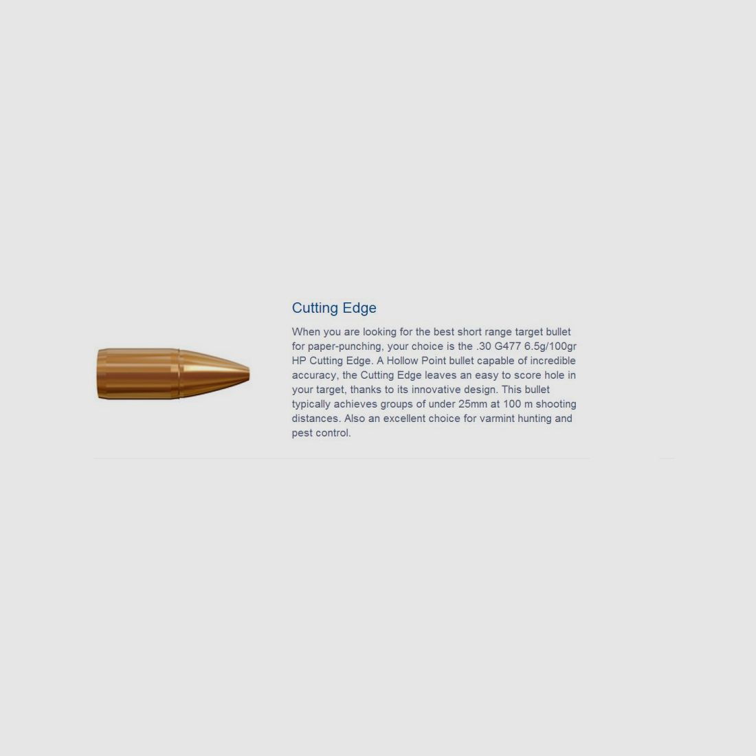 LAPUA Büchsengeschosse 6.5mm/264-100-OT Cutting Edge 100 Stk #4PL6015