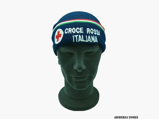 WOOL HAT ITALIAN RED CROSS WITH TRICOLOR EDGE