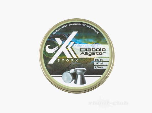 shoXx Alligator Diabolos Testa Piatta 4,5mm / 0,45 g / 500 pz