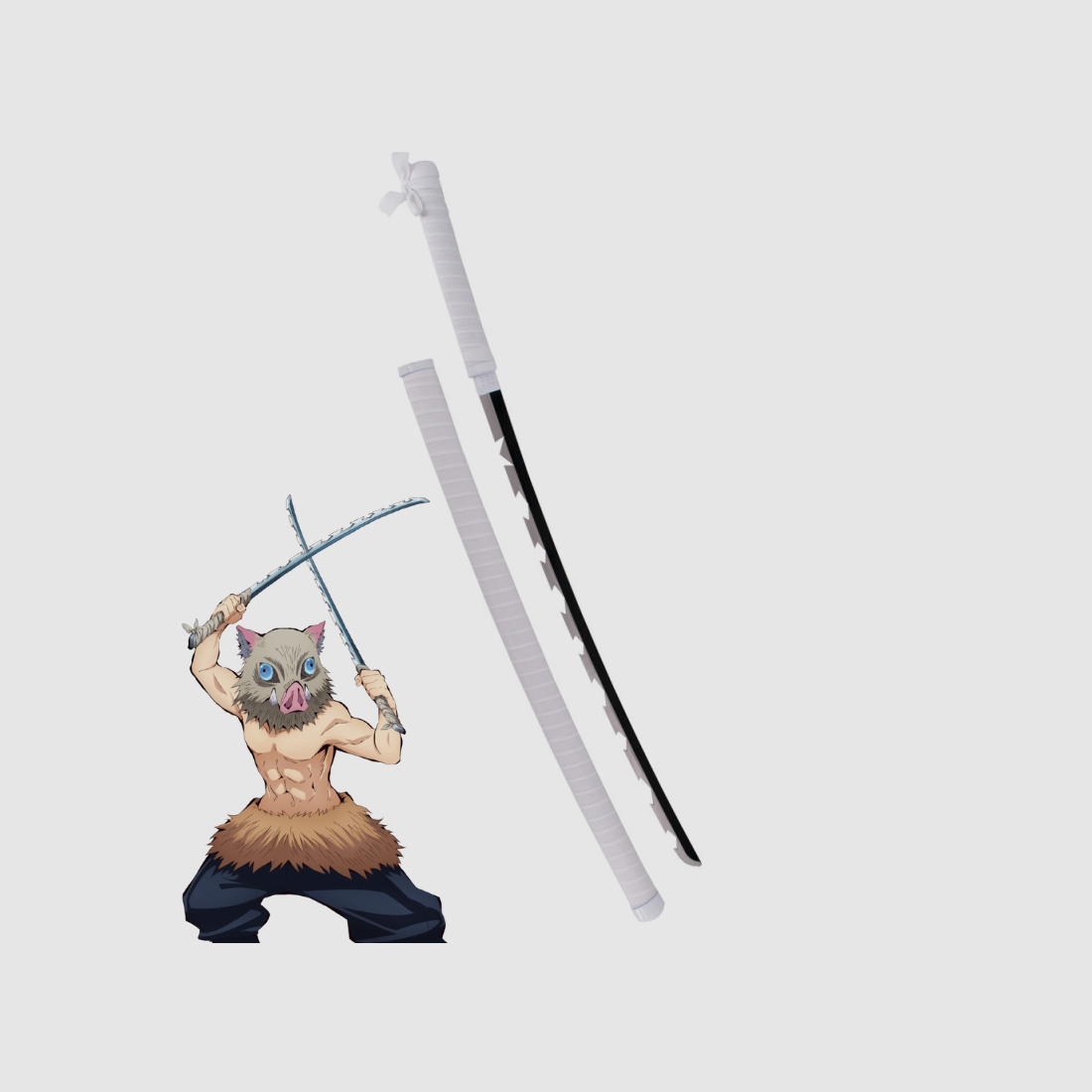 Replik von Inosuke Hashibira Katana - Demon Slayer: Kimetsu No Yaiba, Bild 1 von 4