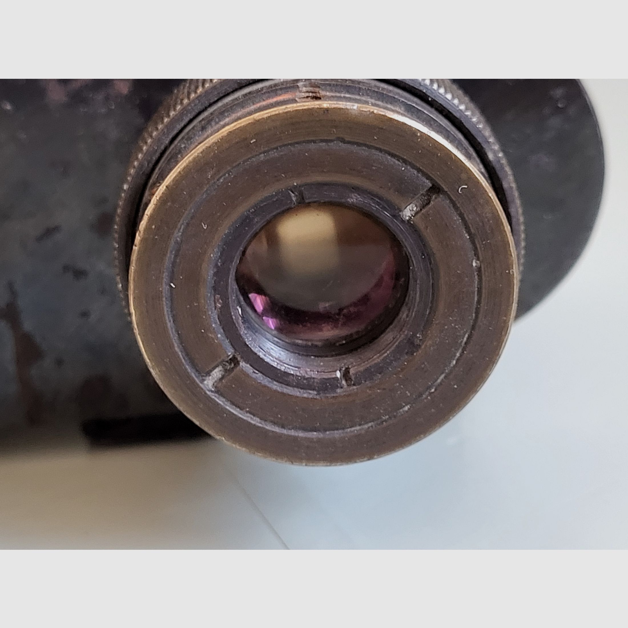 2 WK - WW 2 - Flak Fernrohr - Doppelfernrohr - Fernglas - Patent Carl Zeiss - 1940er Jahre 