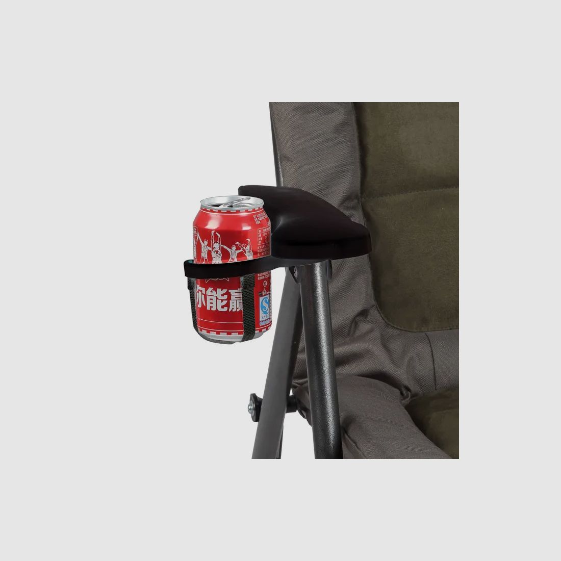 Behr Angler- und Outdoorstuhl Trendex® "Suede" - bis 140kg - mit Getränkehalter - 2 Teleskopfüße