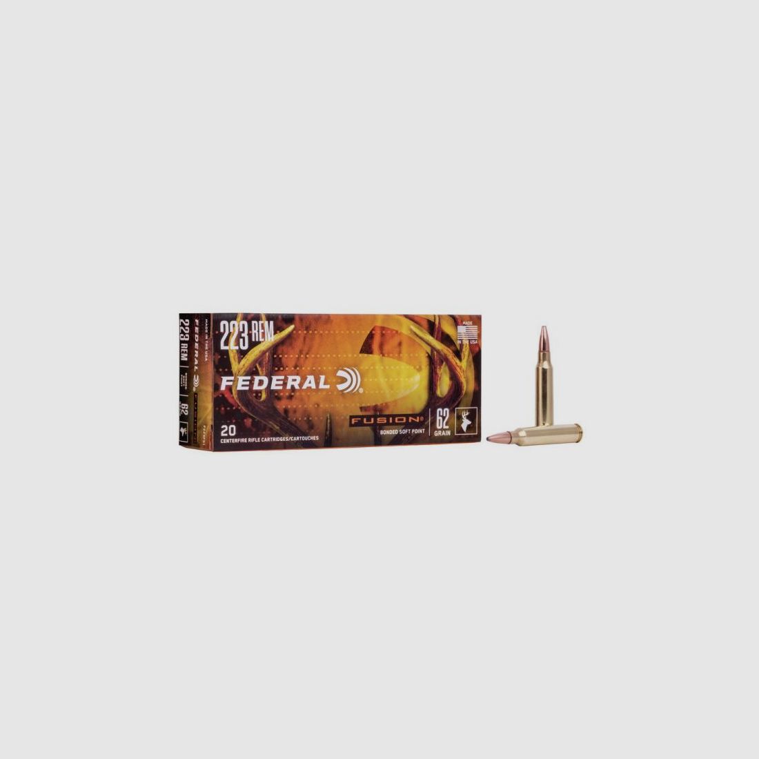 Federal – .223 Rem. Fusion 4,02g/ 62gr., afbeelding 2 van 2