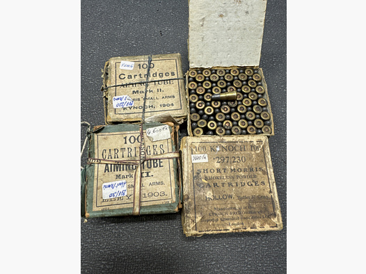 400 Schuss Sammler Munition Kinoch, Cal. 297/230 Short Morris