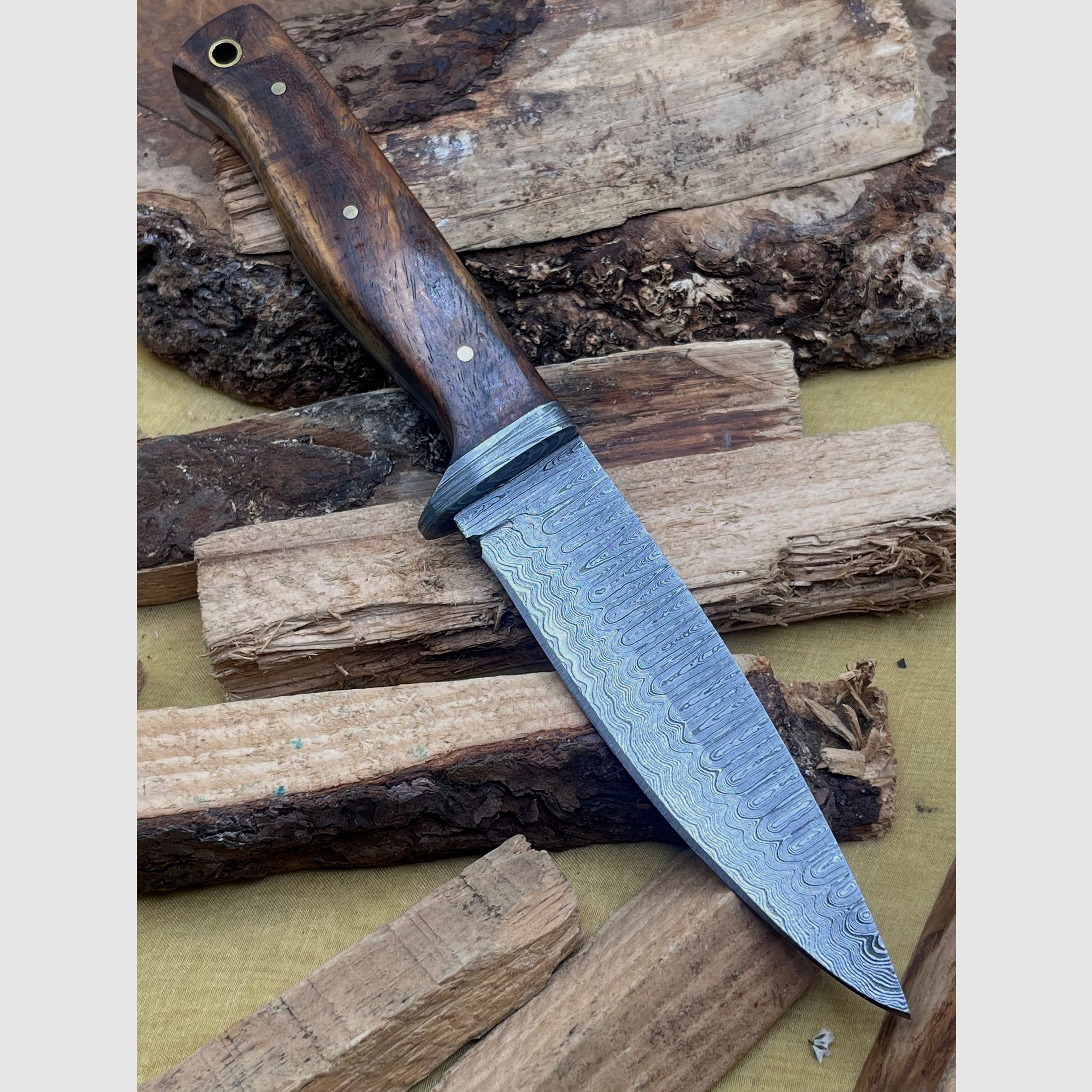 Jagdmesser Damaststahl 