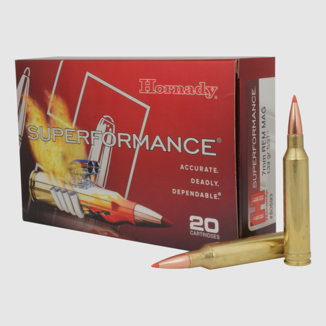 7mm Rem Mag Hornady SUPERFORMANCE® 139 gr SST® VE20